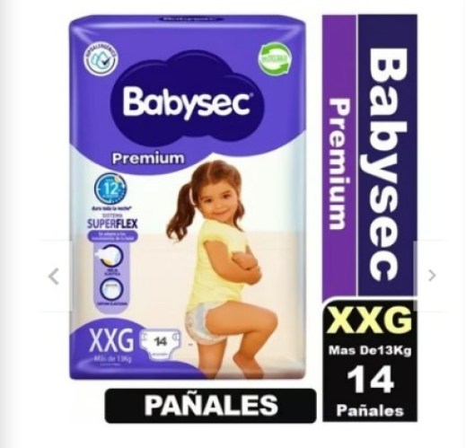 pañales babysec xxg